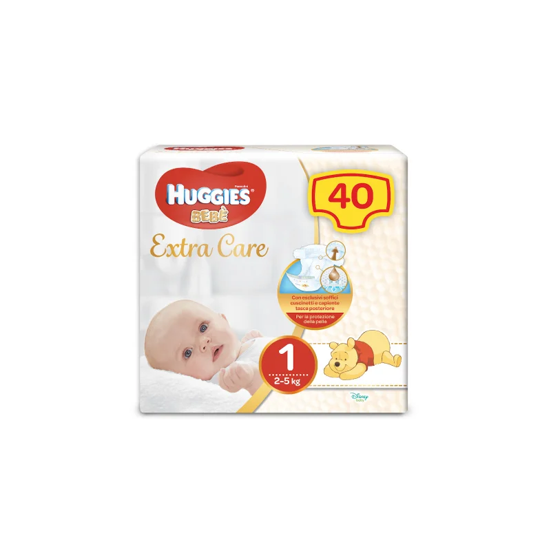 Extra Care Taglia 1 HUGGIES BEBÉ (2-5Kg)